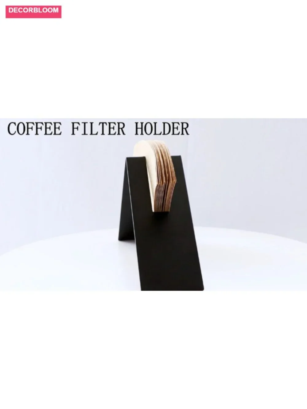 Metal Cone Coffee Filter Holder Storage Organizer